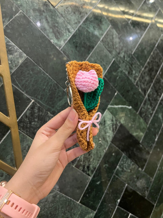 Mini Tulip Bouquet keychain