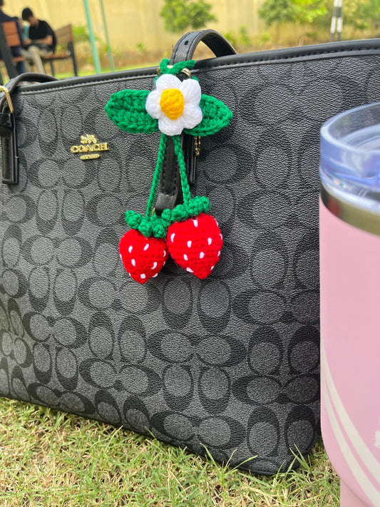 Strawberry Bag Charm