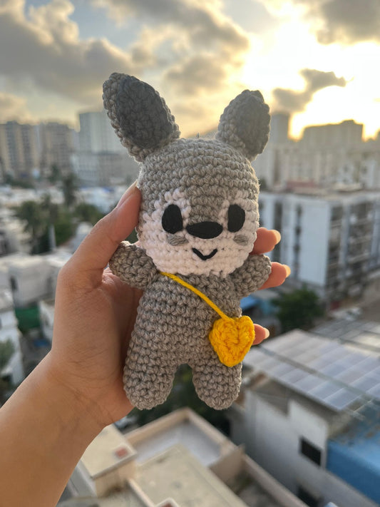 Wolf Plushie keychain